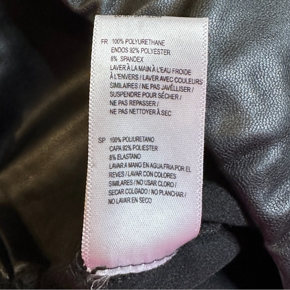 EUC RD Style Faux Leather Slip On Mini Skirt. Size XS 👠👠👠👠👠👠👠👠👠👠👠👠👠 - Picture 7 of 9